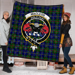 MacLeod of Harris Family Modern Tartan Crest Quilt
