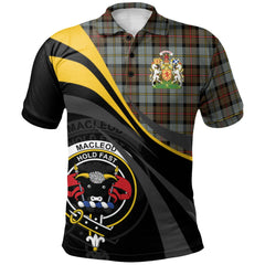 MacLeod of Harris Weathered Tartan Polo Shirt - Royal Coat Of Arms Style