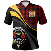 MacLeod of Raasay Highland Tartan Polo Shirt - Royal Coat Of Arms Style