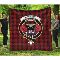 MacLeod of Raasay Highland Tartan Crest Quilt