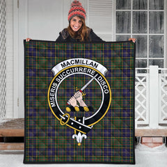 MacMillan Hunting Modern Tartan Crest Quilt