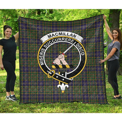 MacMillan Hunting Modern Tartan Crest Quilt