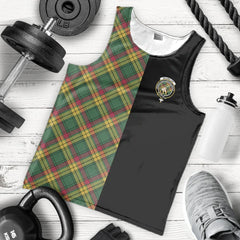 MacMillan Old Ancient Tartan Crest Men's Tank Top - Cross Style