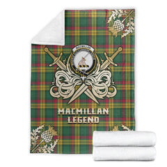 MacMillan Old Ancient Tartan Gold Courage Symbol Blanket