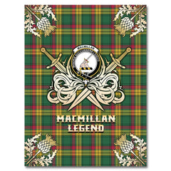 MacMillan Old Ancient Tartan Gold Courage Symbol Blanket