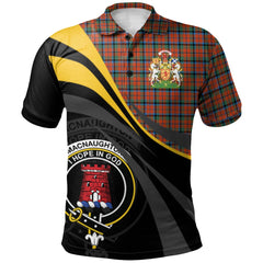 MacNaughton Ancient Tartan Polo Shirt - Royal Coat Of Arms Style