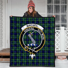 MacNeil of Colonsay Modern Tartan Crest Quilt
