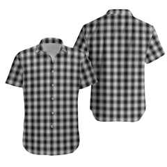 MacPhee Black and White Tartan Hawaiian Shirt