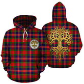 MacPherson Modern Tartan Hoodie - Tree Of Life