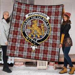 MacPherson Dress Burgundy Tartan Crest Quilt