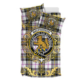 MacPherson Dress Modern Tartan Crest Bedding Set - Golden Thistle Style