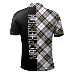 MacPherson Dress Modern Tartan Polo Shirt Half of Me - Cross Style