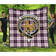 MacPherson Hunting Modern Tartan Crest Quilt
