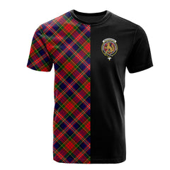 MacPherson Modern Tartan T-Shirt Half of Me - Cross Style