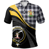 MacRae Dress Modern Tartan Polo Shirt - Royal Coat Of Arms Style