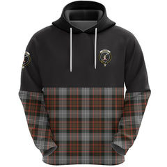 MacRae Hunting Weathered Clan Half Of Tartan Hoodie