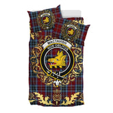 MacTavish 02 Tartan Crest Bedding Set - Golden Thistle Style