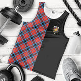 MacTavish Modern Tartan Crest Men's Tank Top - Cross Style