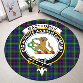 Munro Ancient Tartan Crest Round Rug