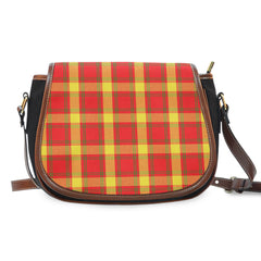 Maguire Black Tartan Saddle Handbags