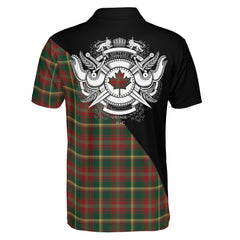 Maple Leaf Tartan - Military Polo Shirt