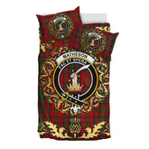 Matheson Dress Tartan Crest Bedding Set - Golden Thistle Style