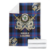Maule Tartan Gold Courage Symbol Blanket