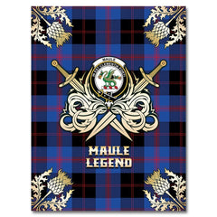 Maule Tartan Gold Courage Symbol Blanket