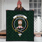 Menzies Green Tartan Quilt