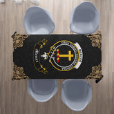 Mercer Crest Tablecloth - Black Style