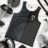 Morrison Modern Tartan Crest Men's Tank Top - Cross Style