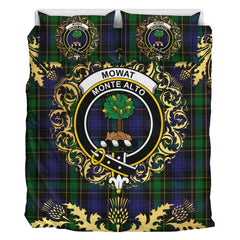 Mowat Originaux Tartan Crest Bedding Set - Golden Thistle Style