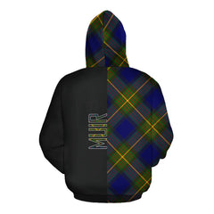 Muir Tartan Hoodie Half of Me - Cross Style