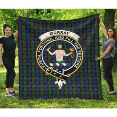 Murray of Atholl Tartan Crest Quilt