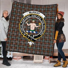 Murray of Atholl Weathered Tartan Crest Quilt