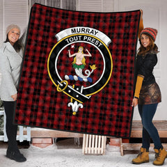 Murray of Ochtertyre Tartan Crest Quilt