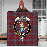 Murray of Polmaise Tartan Crest Quilt