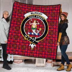 Murray of Tulloch Modern Tartan Crest Quilt
