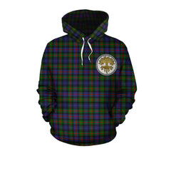 Murray of Atholl Modern Tartan Hoodie - Tree Of Life