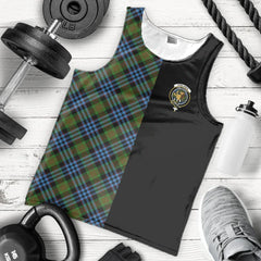 Newlands of Lauriston Tartan Crest Men's Tank Top - Cross Style