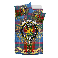 Newton Tartan Crest Bedding Set - Golden Thistle Style