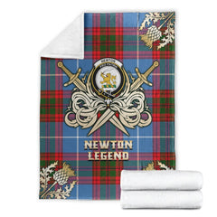 Newton Tartan Gold Courage Symbol Blanket