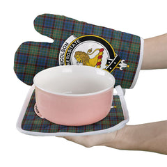 Nicolson Hunting Ancient Tartan Crest Oven Mitt And Pot Holder (2 Oven Mitts + 1 Pot Holder)