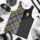 Norvel Tartan Crest Men's Tank Top - Cross Style