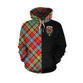 Ogilvie Tartan Hoodie Half of Me - Cross Style