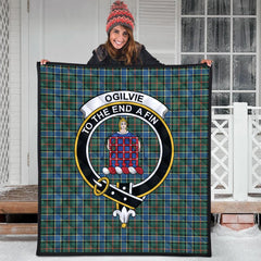 Ogilvie (Ogilvy) Hunting Ancient Tartan Quilt