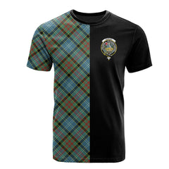 Paisley Tartan T-Shirt Half of Me - Cross Style