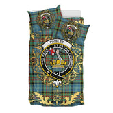 Paisley Tartan Crest Bedding Set - Golden Thistle Style