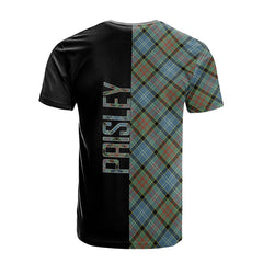 Paisley Tartan T-Shirt Half of Me - Cross Style