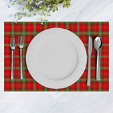 Morrison Red Modern Tartan Placemat